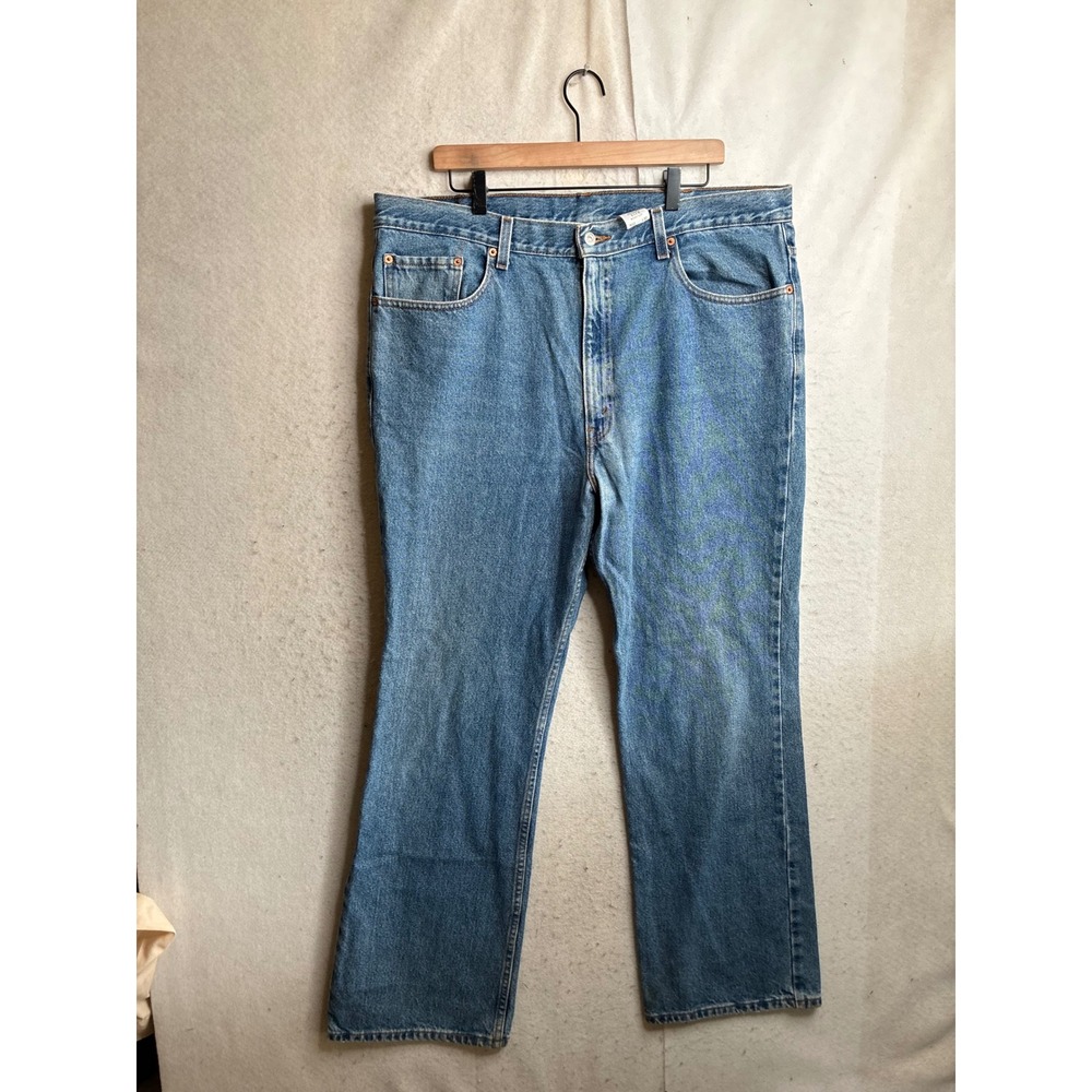 Levis 517 Bootcut Jeans Mens W42 L32 Blue Denim Medium Wash 100% Cotton 517-0217